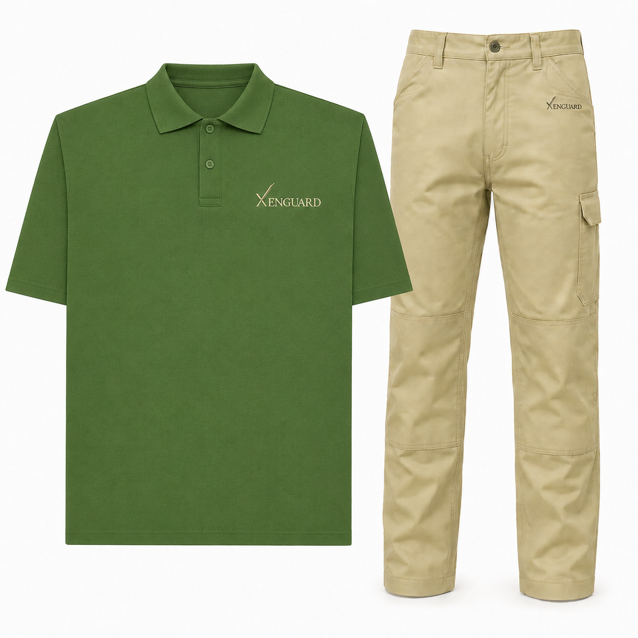 XenGuard branded polo shirt and work trousers